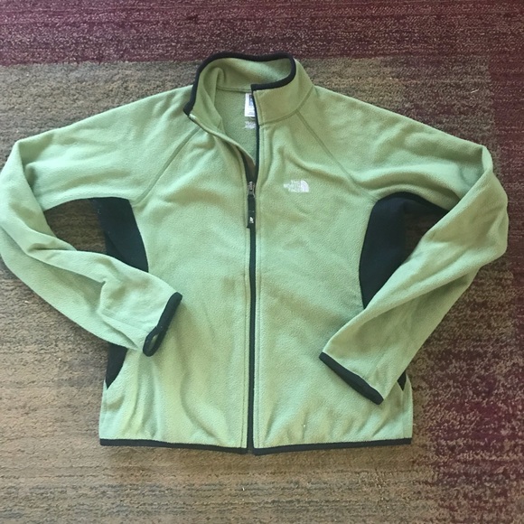 The North Face Jackets & Blazers - Green & black North Face women’s fleece jacket Sm